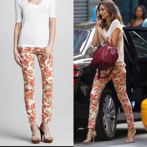 PAIGE Denim - Paige floral denim skinny jeans